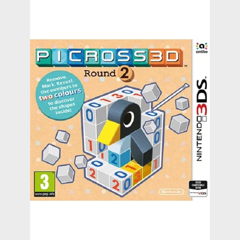 Picross 3D: Round 2 - Nintendo 3DS - Puslespil