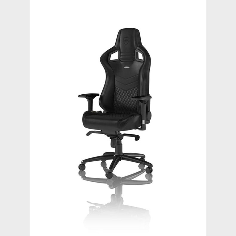 noblechairs EPIC Real Leather - Black Gamer Stol - Sort - Lder - Op til 120 kg