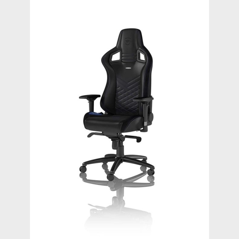 noblechairs EPIC Series - Black / Blue Gamer Stol - Sort / Bl - PU Lder - Op til 120 kg