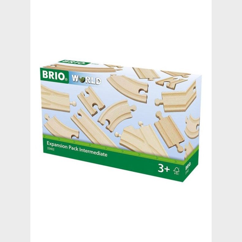 Brio 33402 Tog Skinnest, 16 dele