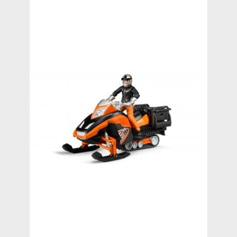 Bruder Snowmobilw with driver and accessories