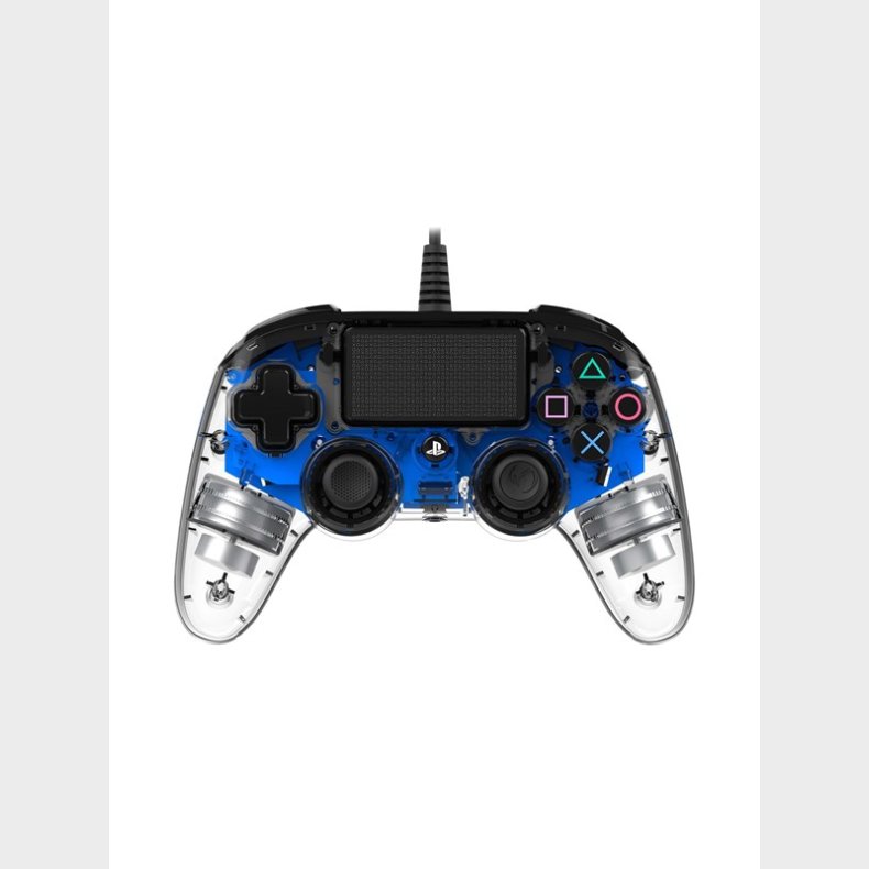 NACON Wired Illuminated Compact Controller Blue - Controller - Sony PlayStation 4