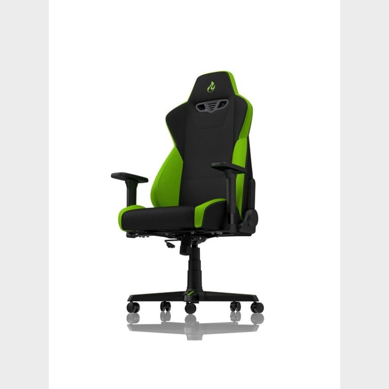 Nitro Concepts S300 Gaming Chair - Atomic Green Gamer Stol - Sort / Grn - Stof - Op til 135 kg