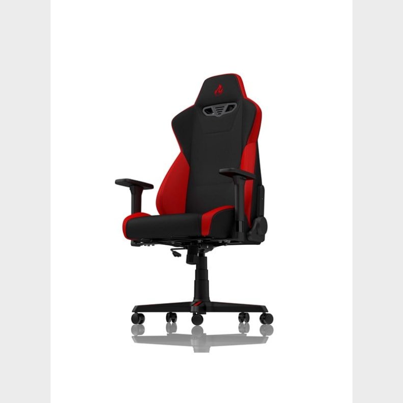 Nitro Concepts S300 Gaming Chair - Inferno Red Gamer Stol - Sort / Rd - Stof - Op til 135 kg