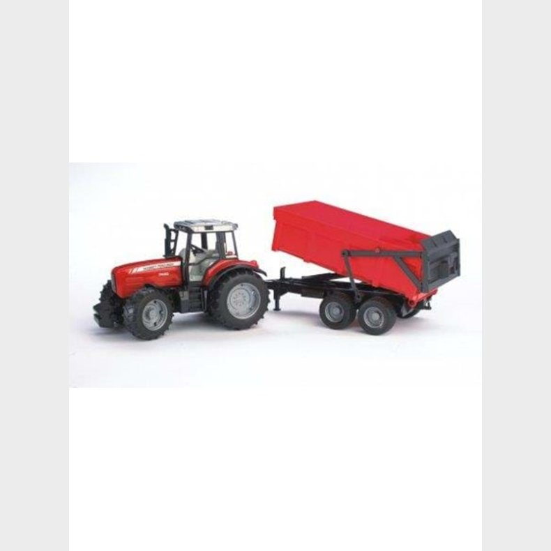 Bruder Massey Ferguson 7480 with tipping trailer