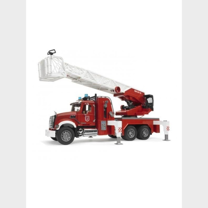 Bruder MACK Granite Fire engine with slewing ladder and water pump