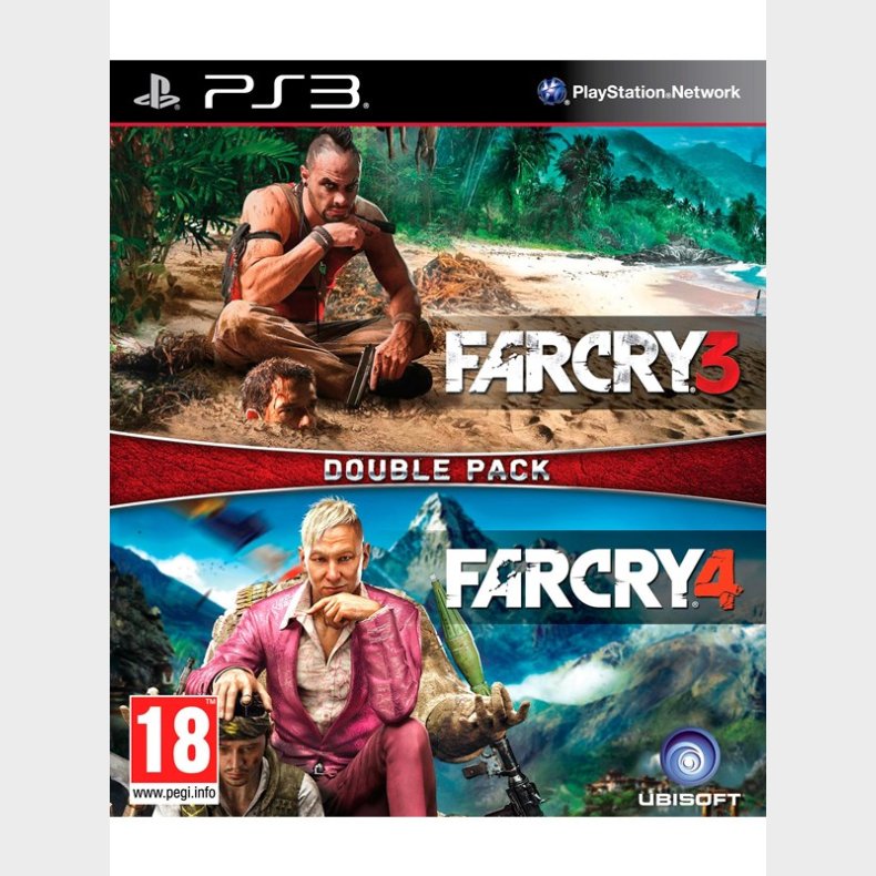 Far Cry 3 + Far Cry 4 - Double Pack - Sony PlayStation 3 - Samlinger