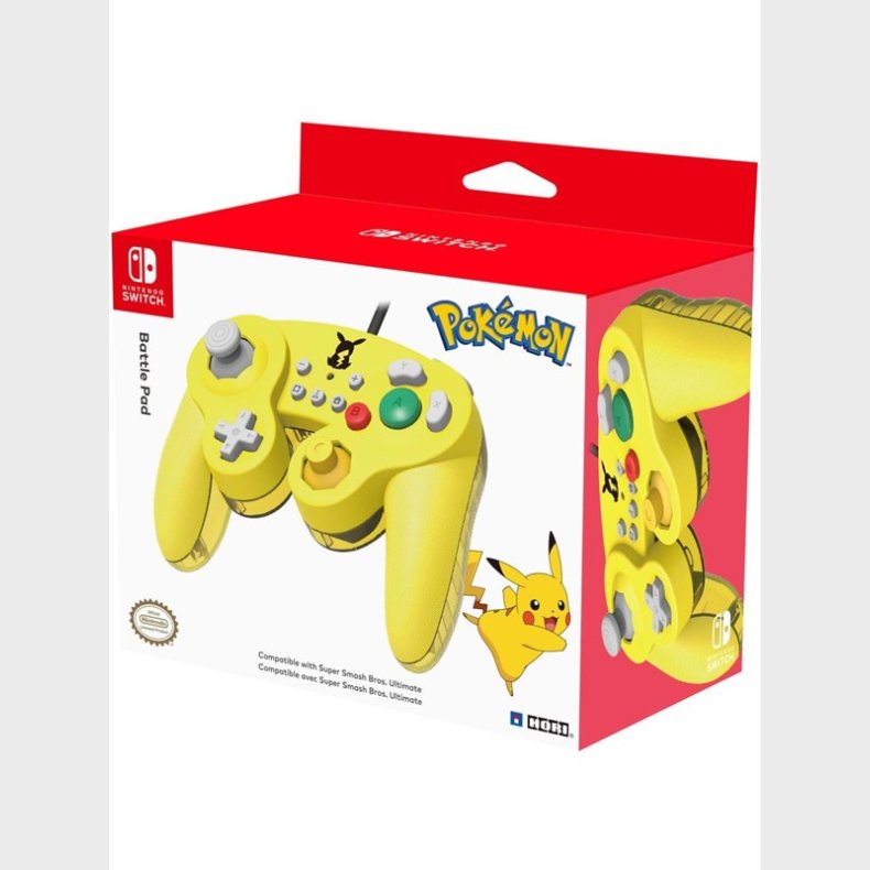 HORI Gamecube Style BattlePad - Pikachu - Controller - Nintendo Switch