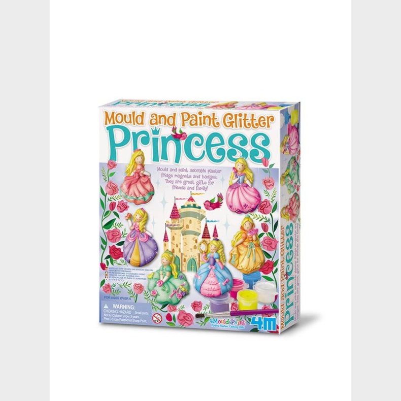 4M Mould &amp; Paint-Glitter Princess--3528