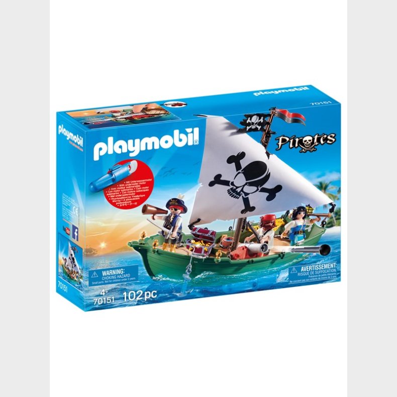 Playmobil Pirates - Piratskib med undervandsmotor