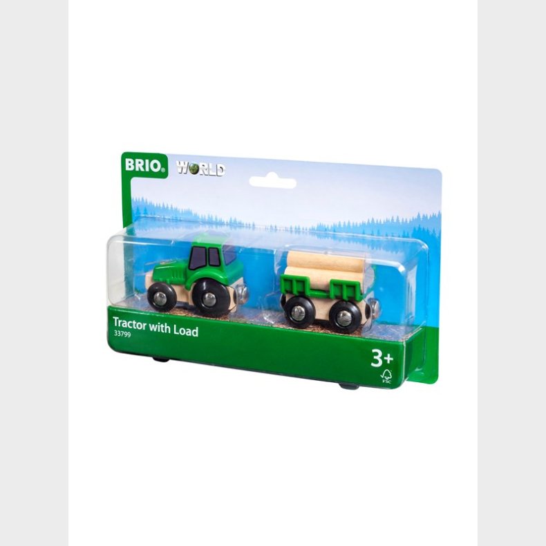 Brio 33799 Traktor m/vogn og tmmer