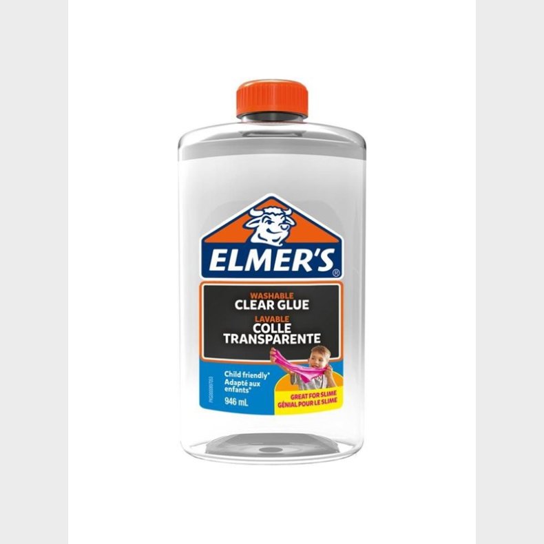 Elmer's Klar PVA Lim | 946 ml | Vaskbar og brnevenlig | God til at lave slim og andre kreative projekter