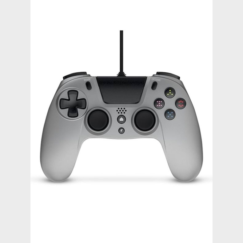 Gioteck VX4 Wired Silver Controller for PS4 - Controller - Sony PlayStation 4