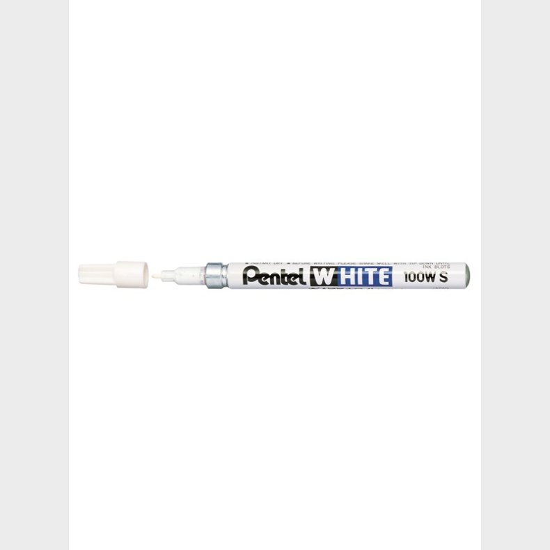 Pentel X100W-S White marker 2.0mm Round