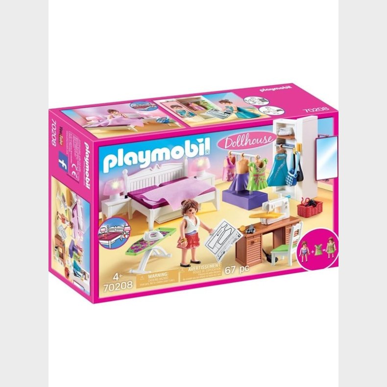 Playmobil Dollhouse - Sovevrelse med syhjrne