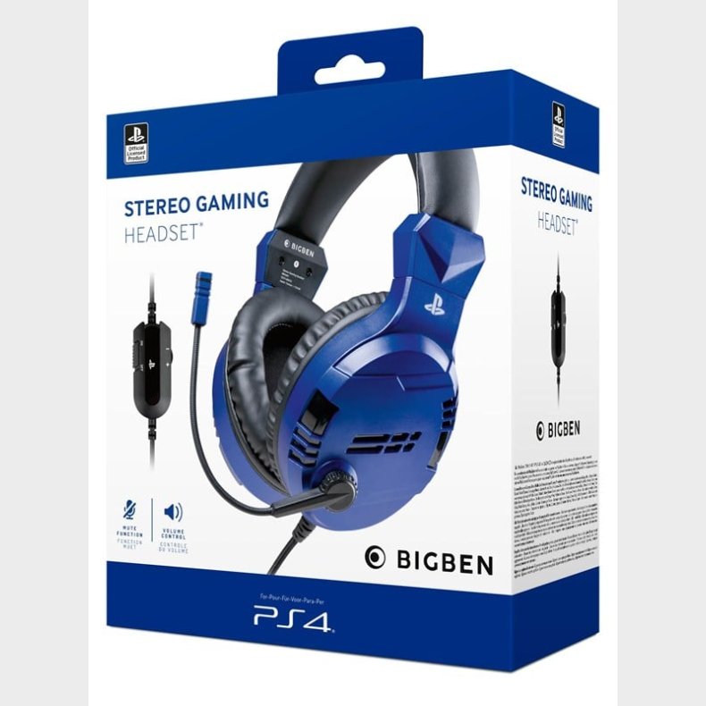 BigBen Interactive PS4/PS5 Gaming Headset V3 - Blue