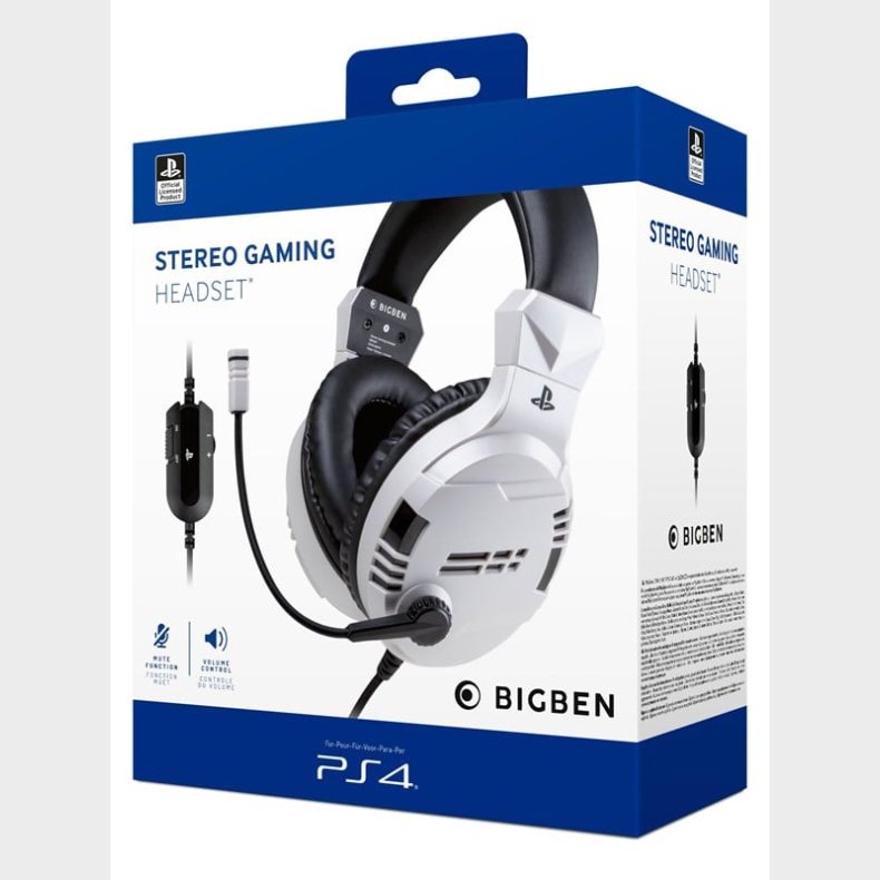 BigBen Interactive PS4/PS5 Gaming Headset V3 - White