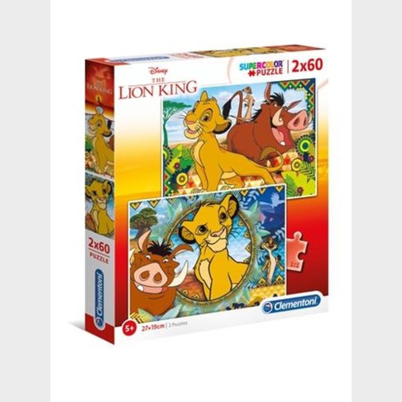 Clementoni 2x60 pcs. Puslespil Kids Special Collection Lion Kin