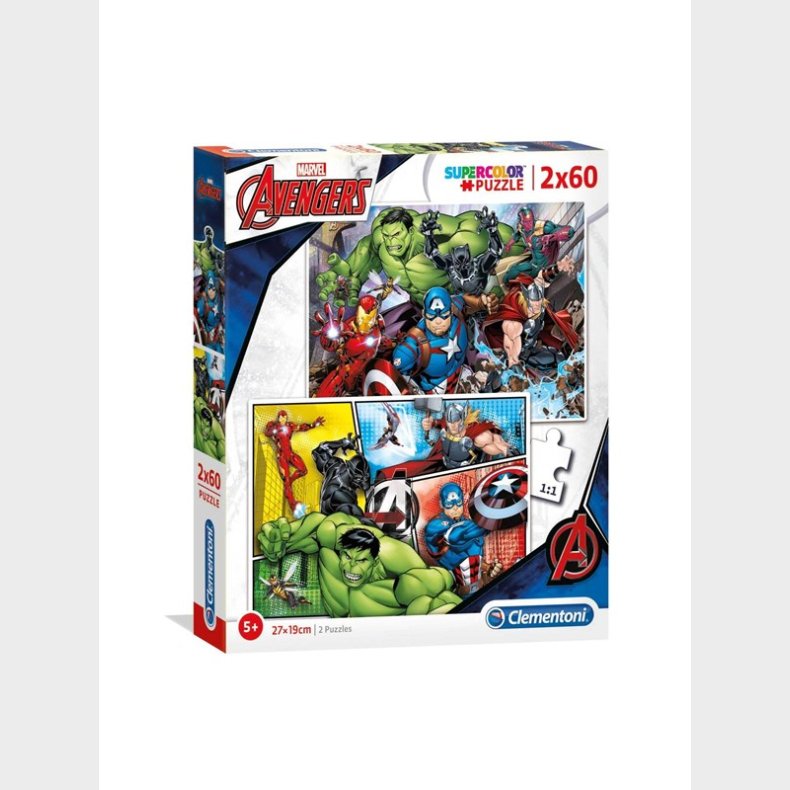 Clementoni Puslespil The Avengers 2x60st.