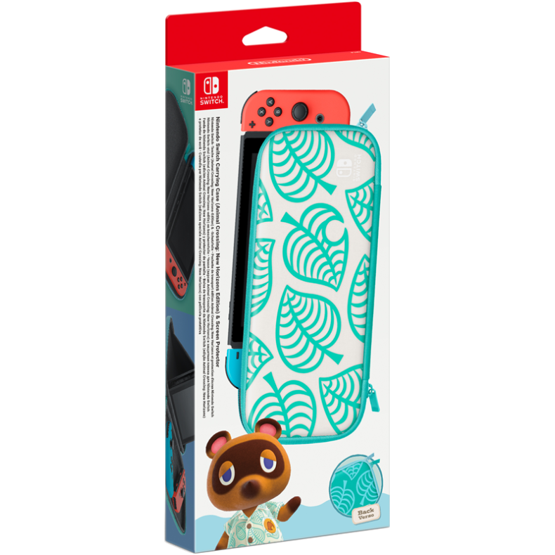 Nintendo Switch Animal Crossing: New Horizons Carrying Case &amp; Screen Protector