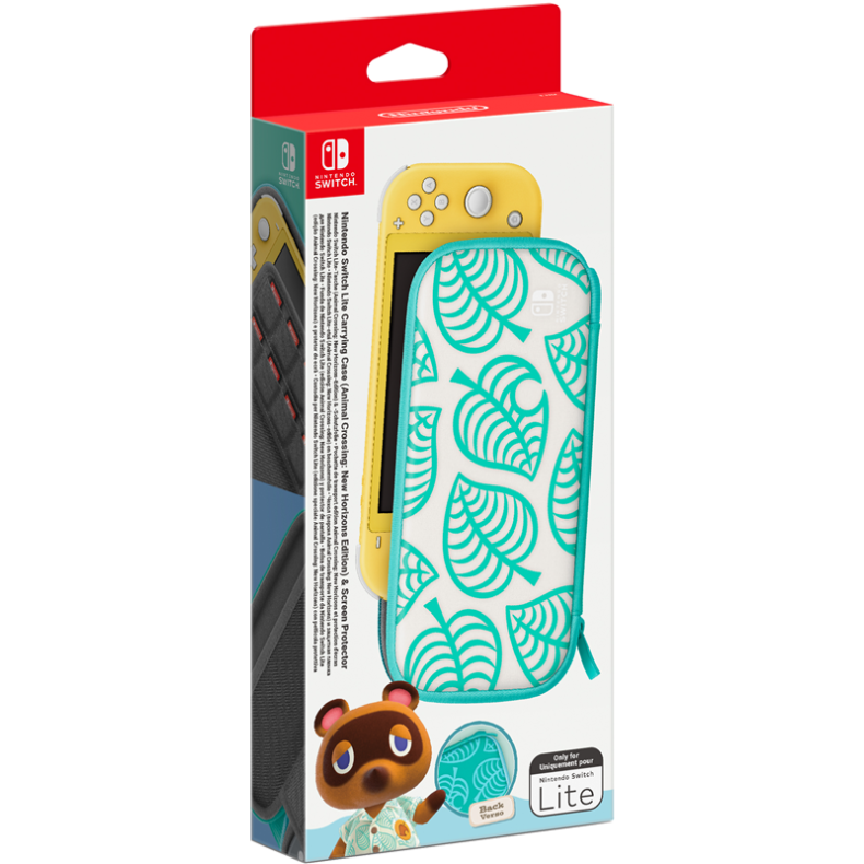 Nintendo Switch Lite Animal Crossing: New Horizons Carrying Case &amp; Screen Protector