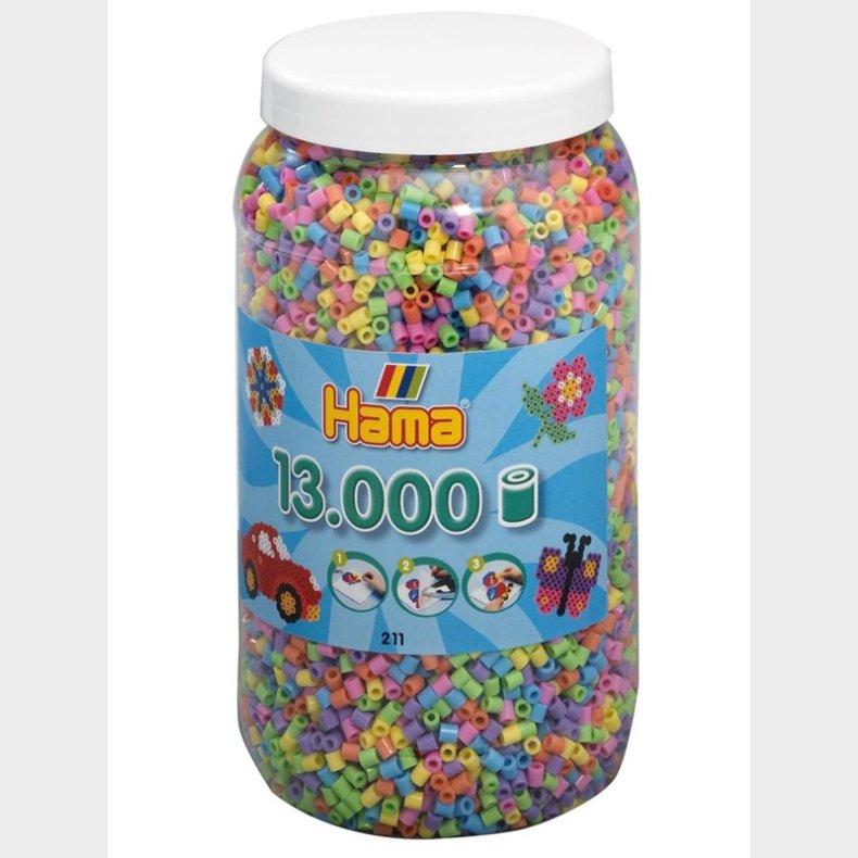 Hama Perler I Pot-Pastelmix 13.000stk.