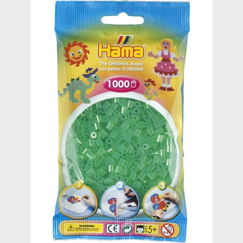 Hama Perler-Green transparent (016) 1000stk.