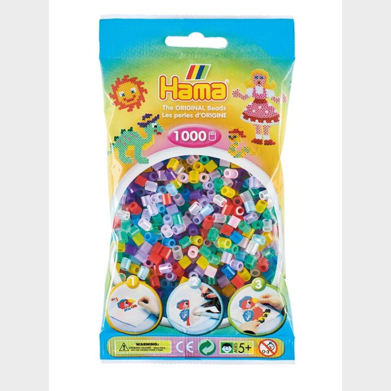 Hama Perler-transparent Mix (053) 1000stk.