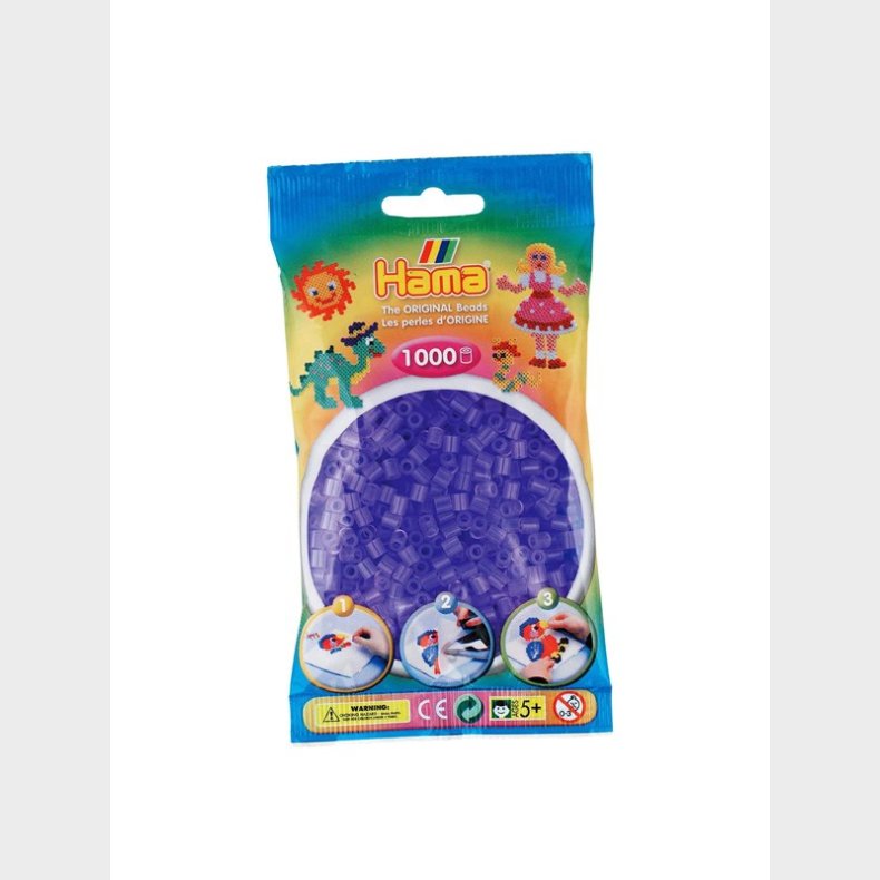 Hama Perler-Lilac transparent (074) 1000stk.