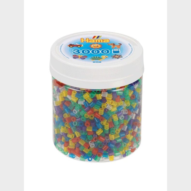 Hama Perler I Pot - Transparent Mix (53) 3000stk.