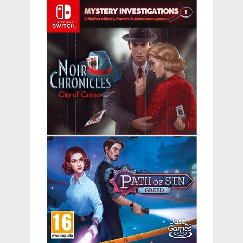 Mystery Investigations 1: Noir Chronicles: City of Crime - Nintendo Switch - Puslespil