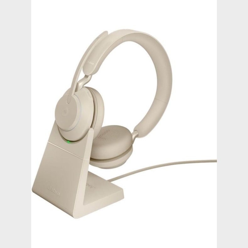 Jabra Evolve2 65 Link380c MS Stereo Stand Beige