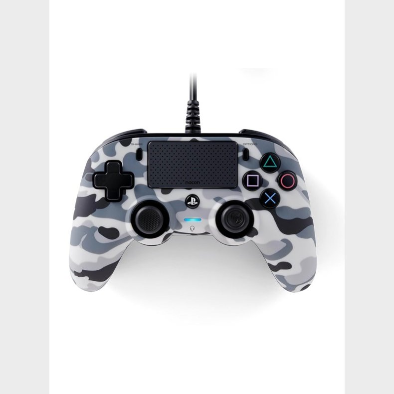 NACON PS4 Nacon Wired Compact Controller - Camo Grey - Controller - Sony PlayStation 4