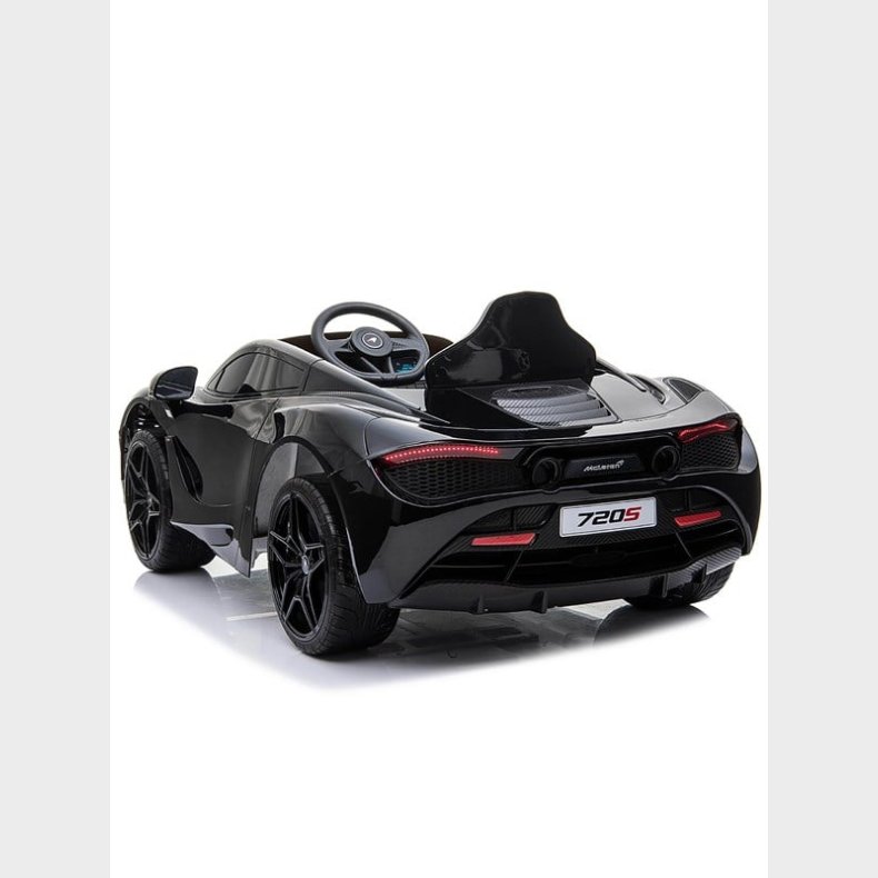 Nordic Play Elbil McLaren 720S 12V, med EVA-hjul og ldersde, sort