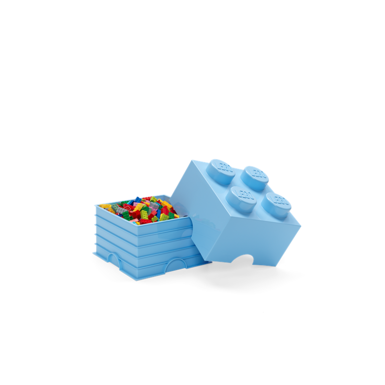 LEGO opbevaringskasse 4, light blue