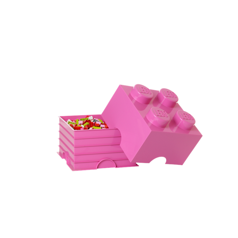 LEGO opbevaringskasse 4, pink