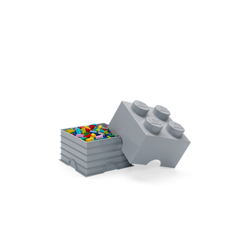 LEGO opbevaringskasse 4, medium stone grey