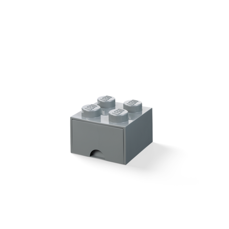 LEGO opbevaringskasse 4 med skuffe, dark grey