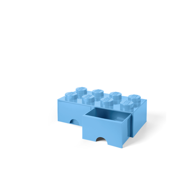 LEGO opbevaringskasse 8 med skuffer, lysebl