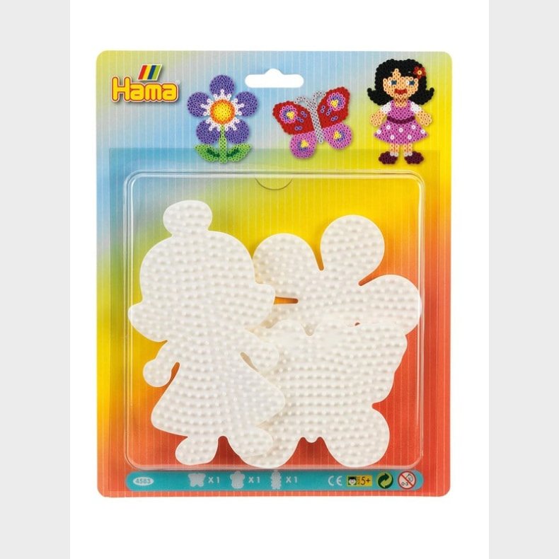 Hama Perler Perleplades - Butterfly Flower Girl