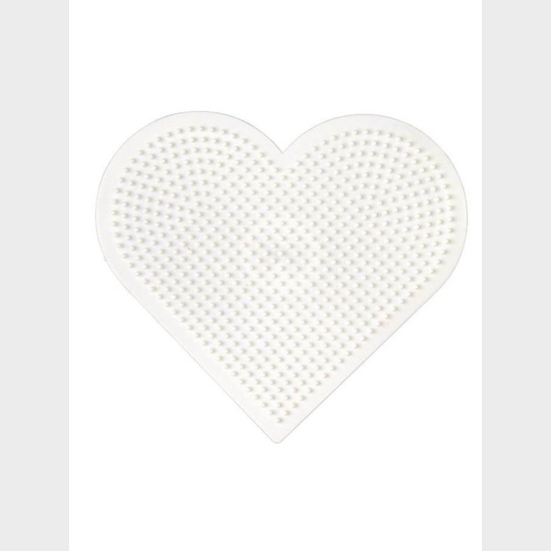 Hama Perler Heart Perleplade-Large