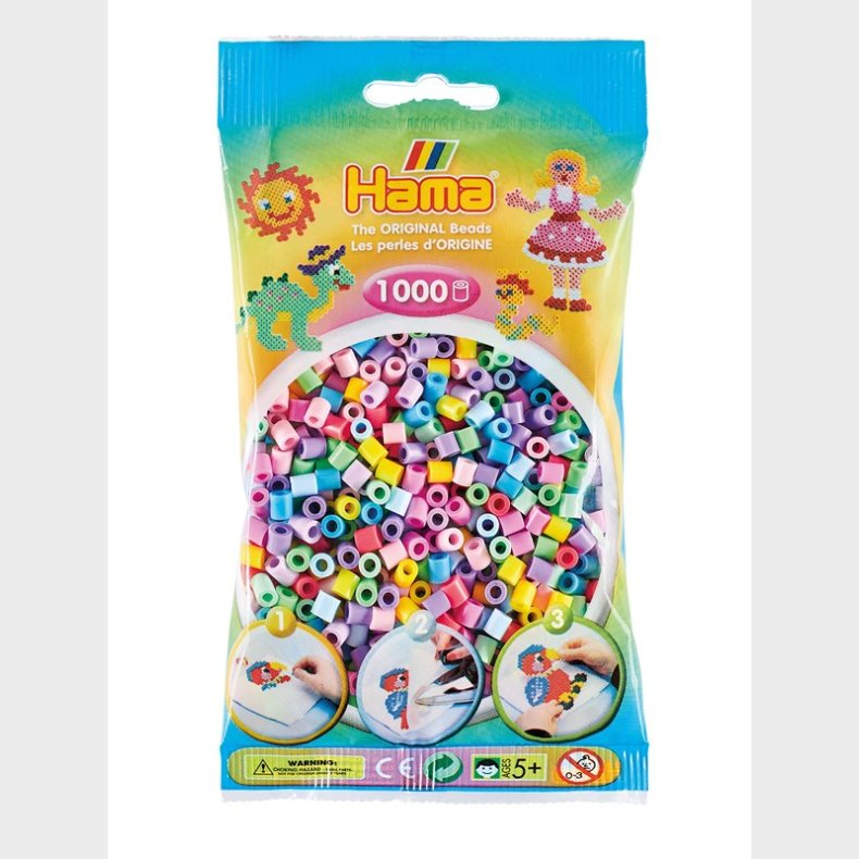 Hama Perler-Pastelmix (050) 1000stk.