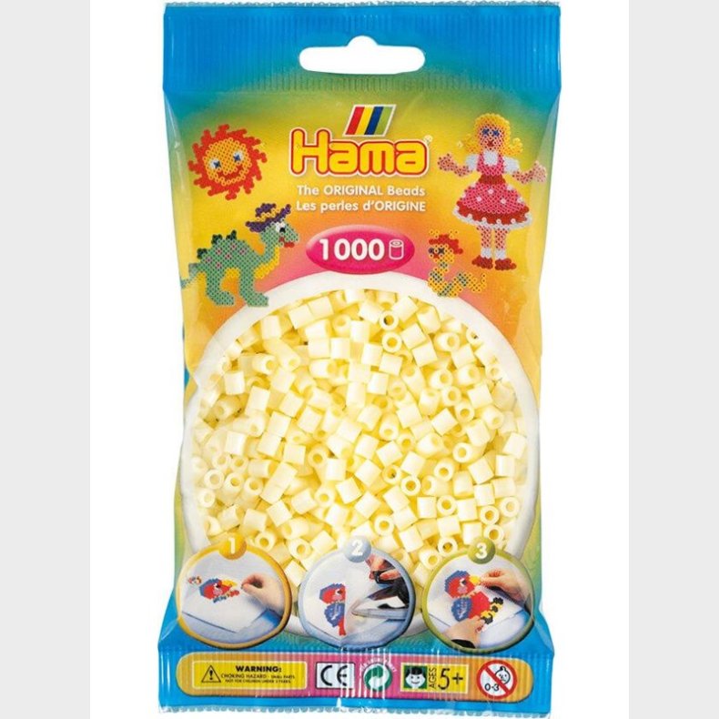 Hama Perler-ivory (02) 1000stk.