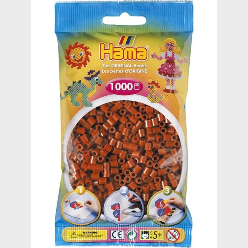 Hama Perler-brun (020) 1000stk.