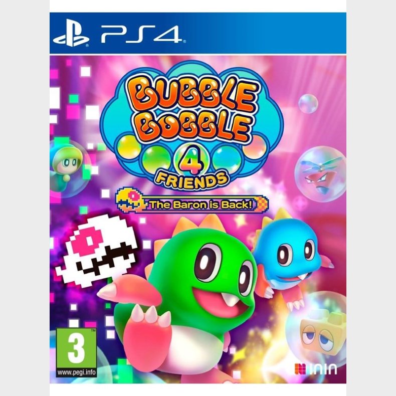 Bubble Bobble 4 Friends - The Baron is Back - Sony PlayStation 4 - Platformer