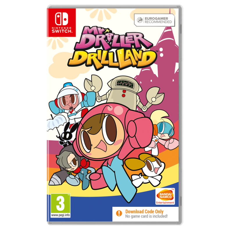 Mr. Driller: Drill Land (Code in a Box) - Nintendo Switch - Puslespil