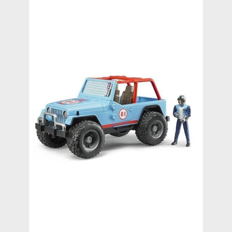 Bruder Jeep Cross Country racer blue with driver