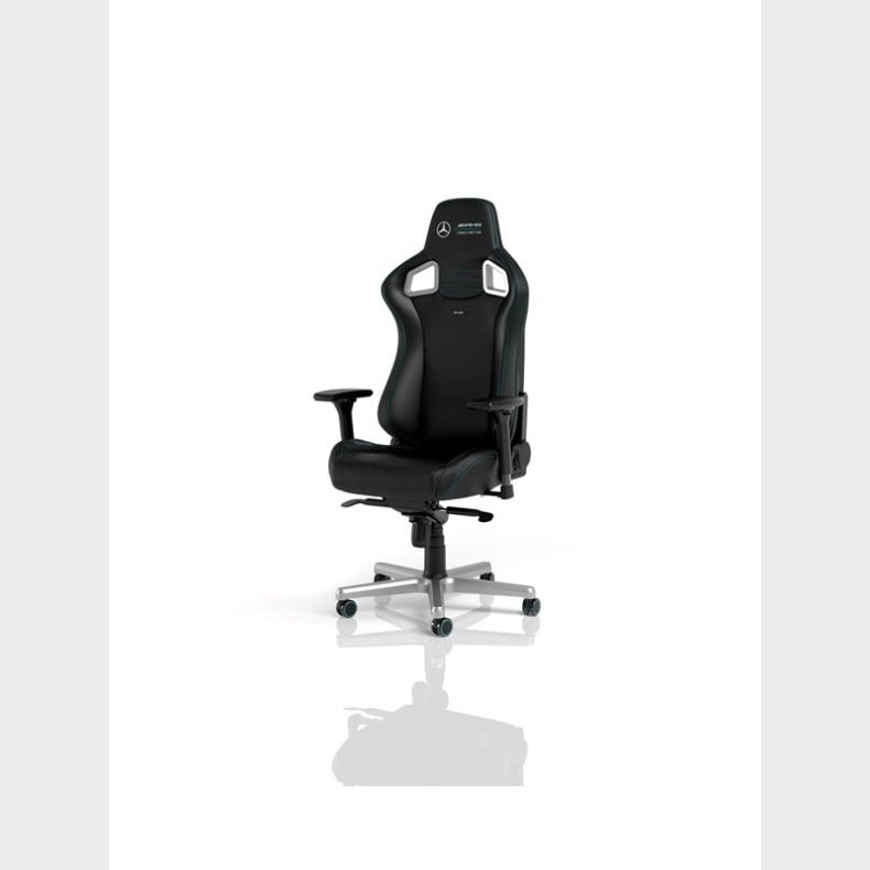 noblechairs EPIC Gaming Chair - Mercedes Motorsport 2021 Edition Gamer Stol - PU Lder - Op til 120 kg