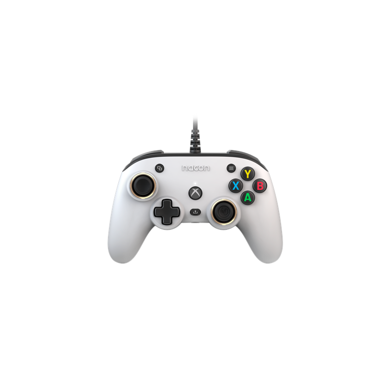 NACON Official Pro Compact Controller - White - Controller - Microsoft Xbox One