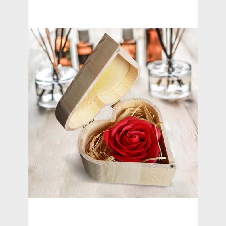 Mikamax Red Soap Rose Heart Box